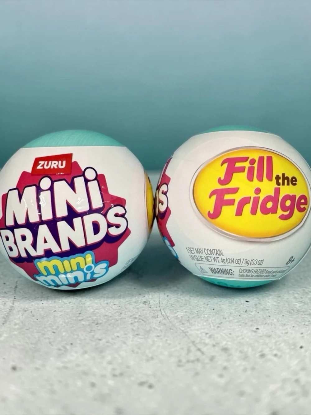 Mini Brands Fill the Fridge Surprise Ball - Aqua by Zuru lot2